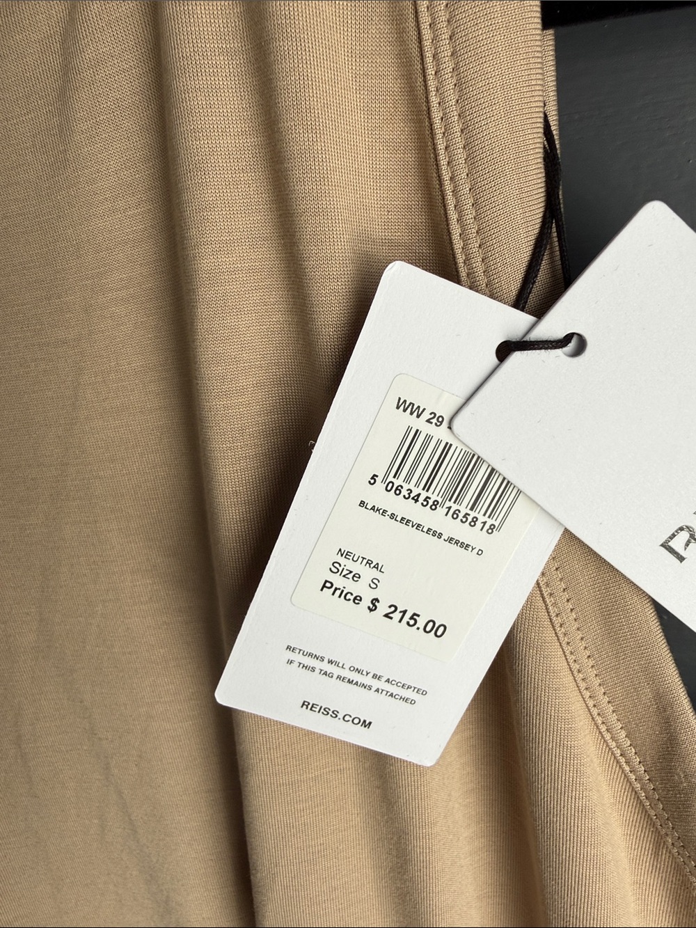 Reiss Blake jersey midi dress - Picture 8 of 9
